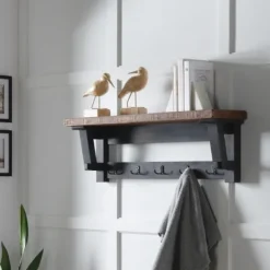 Kirkland's Home Natural Wood Sawhorse Coat Rack- Hooks