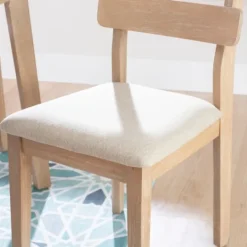 Kirkland's Home Natural Wood Slatted Back Dining Chairs, Set Of 2- Dining Chairs