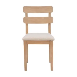 Kirkland's Home Natural Wood Slatted Back Dining Chairs, Set Of 2- Dining Chairs