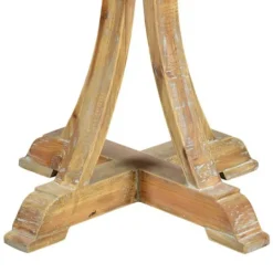 Kirkland's Home Natural Wooden Arched Base Round Top Accent Table- Accent & End Tables