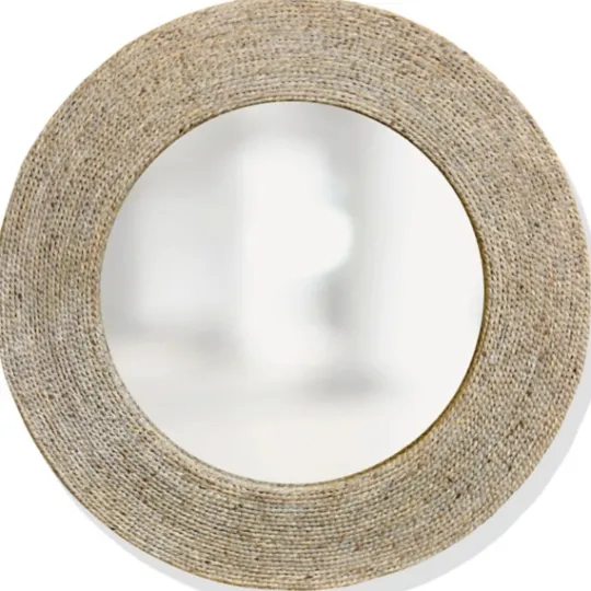 Kirkland's Home Natural Wound Rope Frame Mirror- Decorative Mirrors