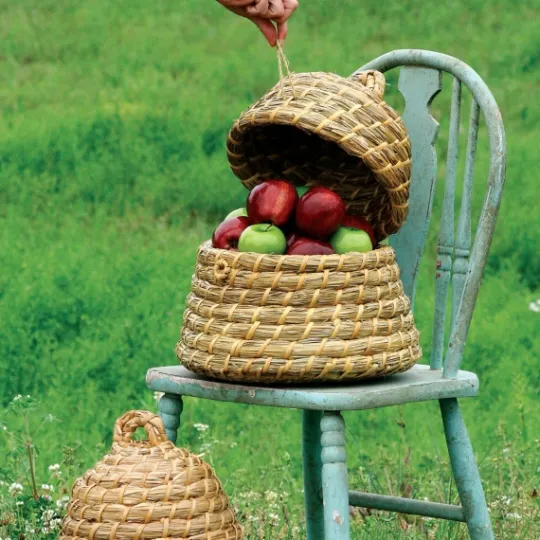 Kirkland's Home Natural Woven Beehive Coil Basket- Baskets & Boxes