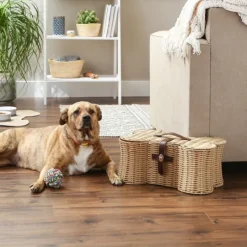 Kirkland's Home Natural Woven Bone Shaped Basket, 17 In.- Baskets & Boxes