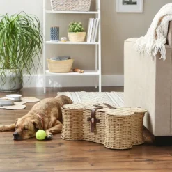 Kirkland's Home Natural Woven Bone Shaped Basket, 21 In.- Baskets & Boxes