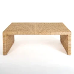 Kirkland's Home Natural Woven Rat Coffee Table- Coffee Tables