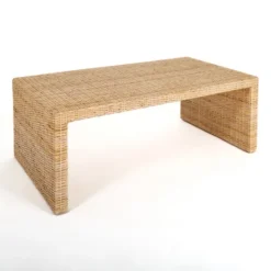 Kirkland's Home Natural Woven Rat Coffee Table- Coffee Tables