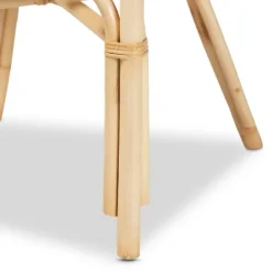 Kirkland's Home Natural Woven Rat Curved Back Dining Chair- Dining Chairs