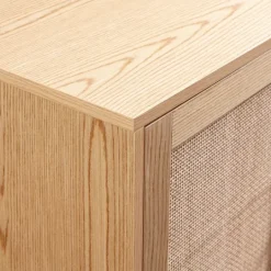 Kirkland's Home Natural Woven Rat Front Cabinet- Cabinets & Sideboards
