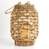 Kirkland's Home Natural Woven Rat Led Lantern, 13 In.- Lanterns