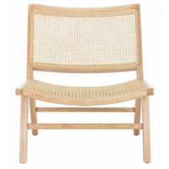 Kirkland's Home Natural Woven Rat Low-Slung Accent Chair- Accent Chairs