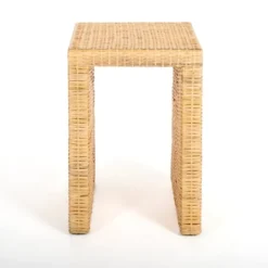 Kirkland's Home Natural Woven Rat Side Table- Accent & End Tables