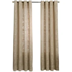 Kirkland's Home Natural Woven Single Curtain Panel, 84 In.- Curtains & Drapes
