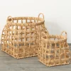 Kirkland's Home Natural Woven Water Hyacinth Baskets, Set Of 2- Baskets & Boxes