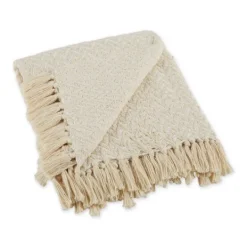 Kirkland's Home Natural Woven Zig Zag Throw- Blankets & Throws