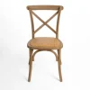 Kirkland's Home Natural X Frame Cane Seat Dining Chair- Dining Chairs