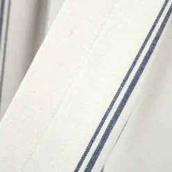 Kirkland's Home Navy & White Stripe Cafe Curtain Panel Set, 36 In.- Curtains & Drapes