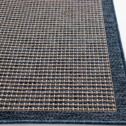 Kirkland's Home Navy Adelaide Woven Outdoor Area Rug, 6X9- Outdoor Rugs