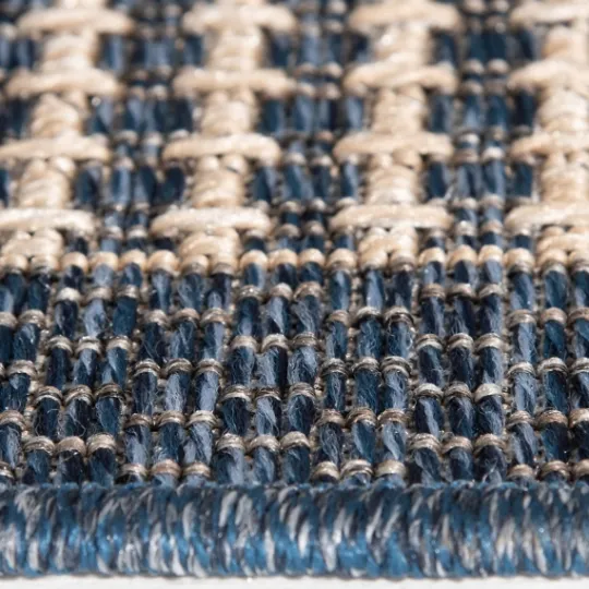 Kirkland's Home Navy Adelaide Woven Outdoor Area Rug, 6X9- Outdoor Rugs