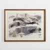 Kirkland's Home Navy And Gold Streaks Framed Art Print- Framed Art