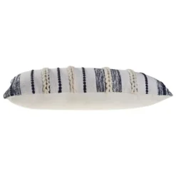 Kirkland's Home Navy And White Braided Accent Pillow- Pillows