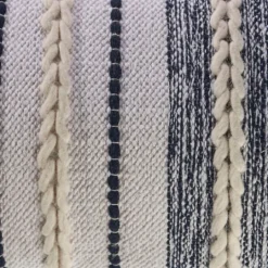 Kirkland's Home Navy And White Braided Accent Pillow- Pillows