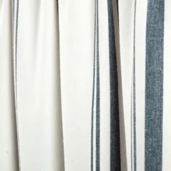 Kirkland's Home Navy And White Farmhouse Stripe Valance- Curtains & Drapes
