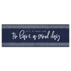 Kirkland's Home Navy And White Good Day Canvas Art Print- Wall Quotes & Signs