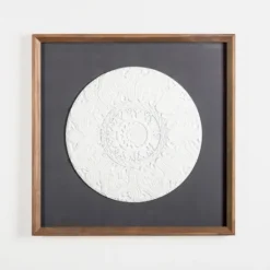 Kirkland's Home Navy And White Medallion Wall Plaque- Wall Plaques