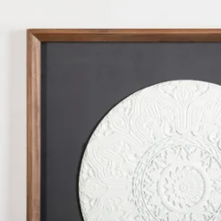 Kirkland's Home Navy And White Medallion Wall Plaque- Wall Plaques