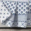 Kirkland's Home Navy And White Striped Geometric Reversible Throw- Blankets & Throws