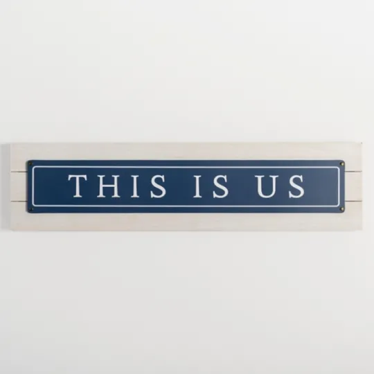 Kirkland's Home Navy And White This Is Us Wall Plaque- Wall Quotes & Signs