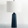 Kirkland's Home Navy Blue Piper Table Lamp- Table Lamps