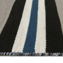 Kirkland's Home Navy Bold Stripe Indoor/Outdoor Area Rug, 7X9- Outdoor Rugs