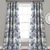 Kirkland's Home Navy Botanical Garden Curtain Panel Set, 95 In.- Curtains & Drapes