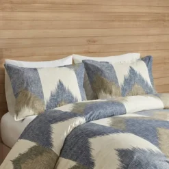 Kirkland's Home Navy Broken Chevron 3-Pc. Full/Queen Comforter Set- Comforters