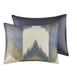 Kirkland's Home Navy Broken Chevron 3-Pc. Full/Queen Comforter Set- Comforters