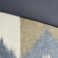 Kirkland's Home Navy Broken Chevron 3-Pc. Full/Queen Comforter Set- Comforters