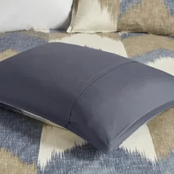 Kirkland's Home Navy Broken Chevron 3-Pc. Full/Queen Comforter Set- Comforters