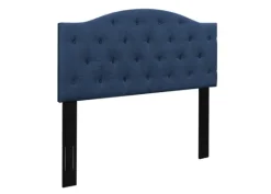 Kirkland's Home Navy Bryne Button Tufted Full/Queen Headboard- Beds & Headboards