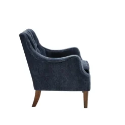 Kirkland's Home Navy Button Tufted Accent Chair- Accent Chairs
