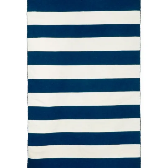 Kirkland's Home Navy Cabana Stripe Indoor/Outdoor Area Rug, 7X9- Outdoor Rugs
