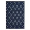 Kirkland's Home Navy Caden Outdoor Area Rug, 5X7- Outdoor Rugs