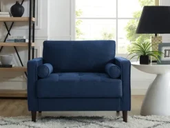Kirkland's Home Navy Chelsea Modern Accent Chair- Accent Chairs