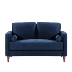 Kirkland's Home Navy Chelsea Modern Loveseat- Sofas & Loveseats