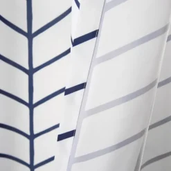 Kirkland's Home Navy Chevron 2-Pc. Panel Curtain Set, 84 In.- Curtains & Drapes