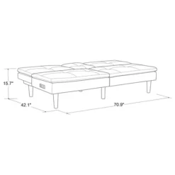 Kirkland's Home Navy Console Usb Port Convertible Sofa- Sofas & Loveseats
