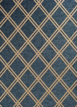 Kirkland's Home Navy Diamond Indoor/Outdoor Area Rug, 5X7- Outdoor Rugs