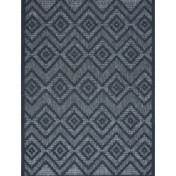Kirkland's Home Navy Diamond Indoor/Outdoor Area Rug, 5X7- Outdoor Rugs