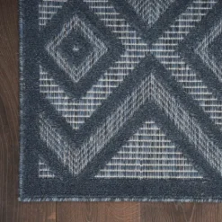 Kirkland's Home Navy Diamond Indoor/Outdoor Area Rug, 5X7- Outdoor Rugs