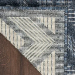 Kirkland's Home Navy Diamond Indoor/Outdoor Area Rug, 6X9- Outdoor Rugs